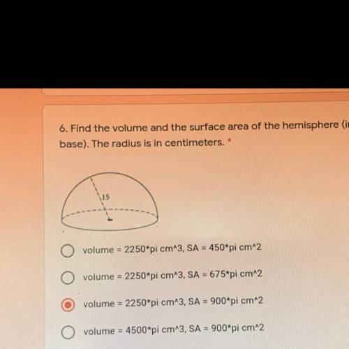 Whats the volume & surface area?