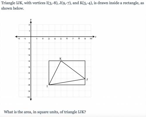 What is the area of this Triangle? Geometry.