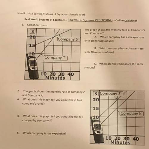 Please help with these worksheets