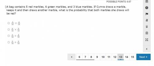 Answer please ASAP (middle school) (probability)