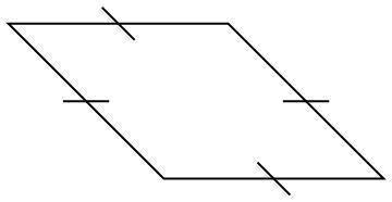 What is the name of this polygon? rectangle square trapezoid rhombus A quadrilateral. Each side has