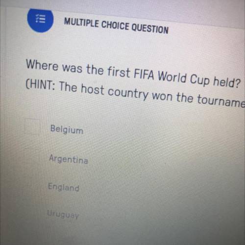 Where was the first FIFA World Cup held?
(HINT: The host country won the tournament