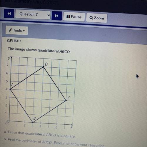 Find the perimeter of abcd square