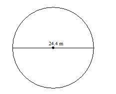 5. Use 3.14 for π to estimate the area of a circle. The diameter is given. Round your answer to the