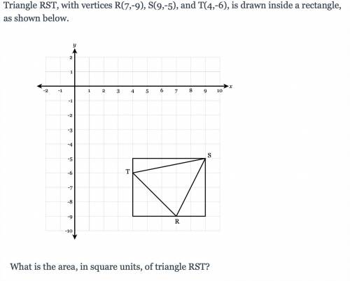 First person to answer CORRECTLY gets Brainliest! What's the Area of Triangle RST?