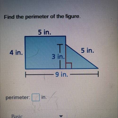 Someone pleasee help Find the perimeter of the figure