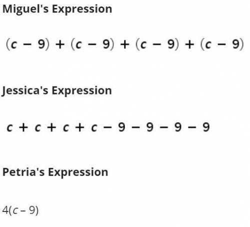 Can you think of multiple ways to show that all three expressions are equivalent?