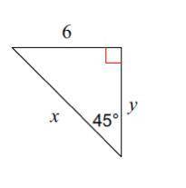 Solve for x. Use the method of special right triangles
