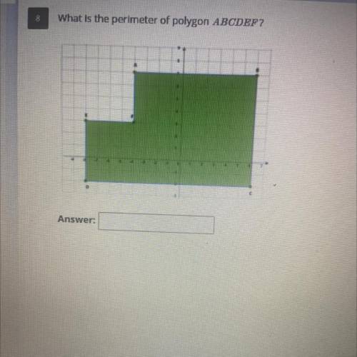 What is the perimeter of polygon ABCDEF