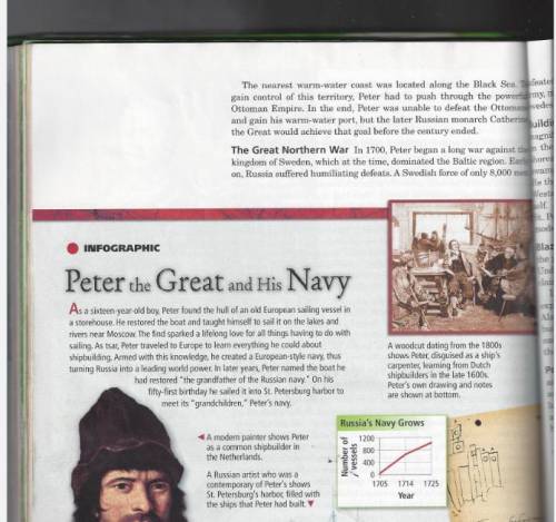 1. What did Peter do with the knowledge of shipbuilding he learned in Europe?

2. Peter's motto wa