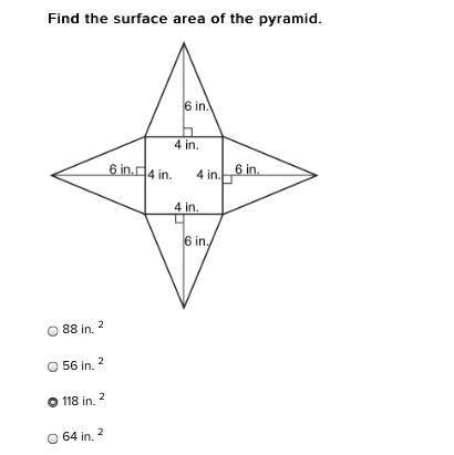What is the surface area of the pyramid?