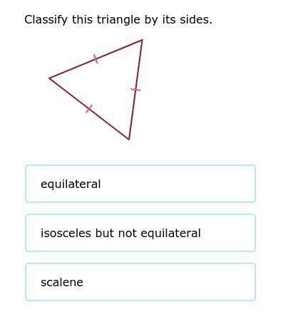Classify this triangle by its sides.