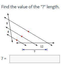 Find the value of the ? length.