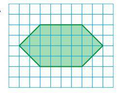 Estimate the perimeter and the area of the shaded figure to the nearest whole number in square unit