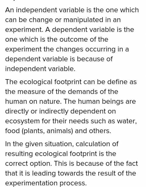 PLEASE ANSWERR

Which of the following is the independent variable for a controlled experiment
inve