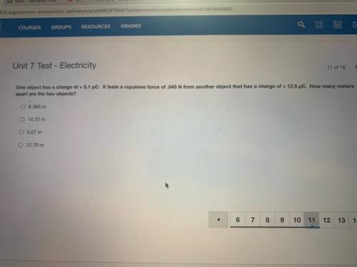 Need help with a physics test question