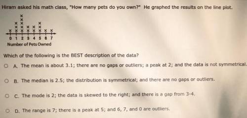 Which of the following is the BEST description of the data?