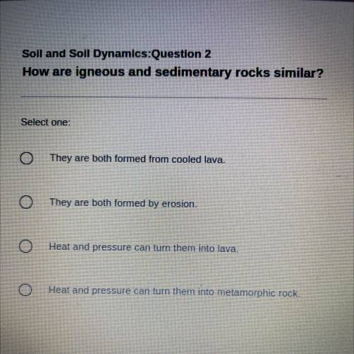 How are igneous and sedimentary rocks similar?