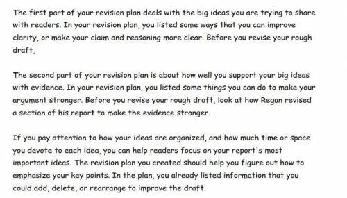 So i need to revise my report i have my report and what to do to revise it so can someone revise it