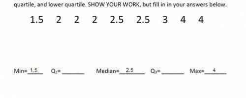 What is quartile 1 and 3