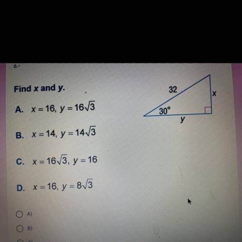 Find x and y.
HELP ASAP PLS