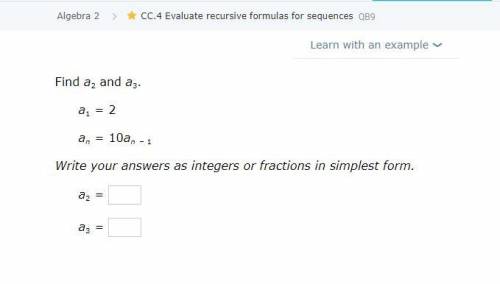 Evaluate recursive formulas for sequences.
