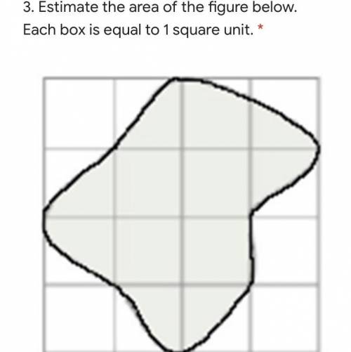 Estimate the area of the figure below