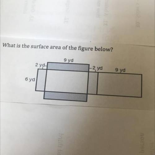 What is the surface Area of the figure below? Pls help