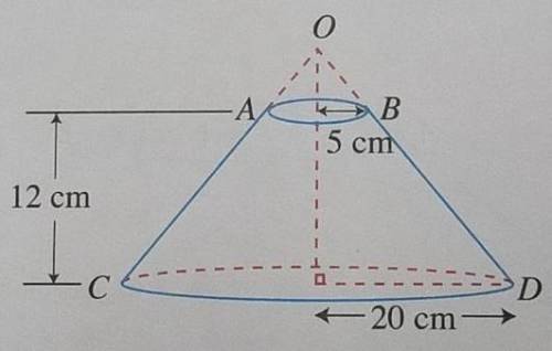 Find the volume of this cone​