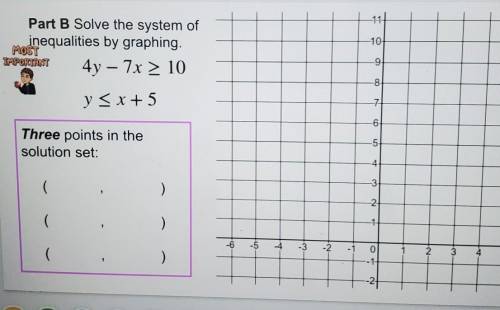 All says in the picture, but if it doesn't show then Solve the system of inequalities by graphing