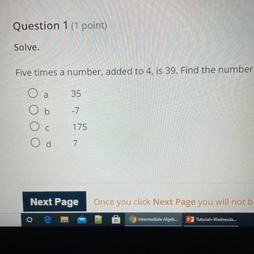 My exam, does any one know the answer
