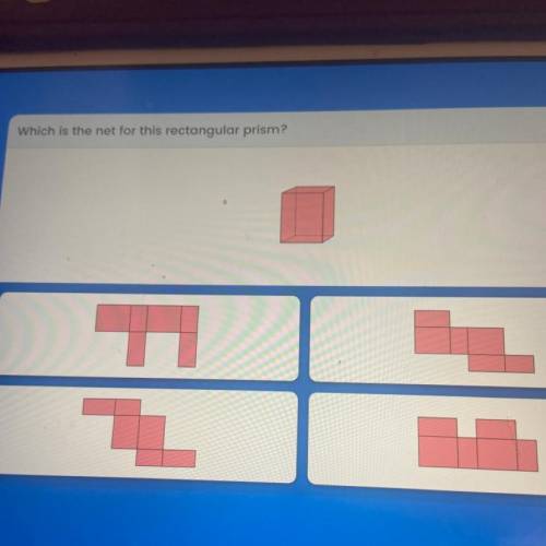 Which is the net for this rectangular prism?