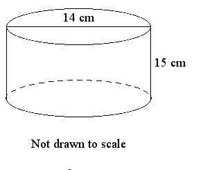 Determine the surface area of the cylinder in terms of π.

602π cm2602π cm2
812π cm2812π cm2
308π