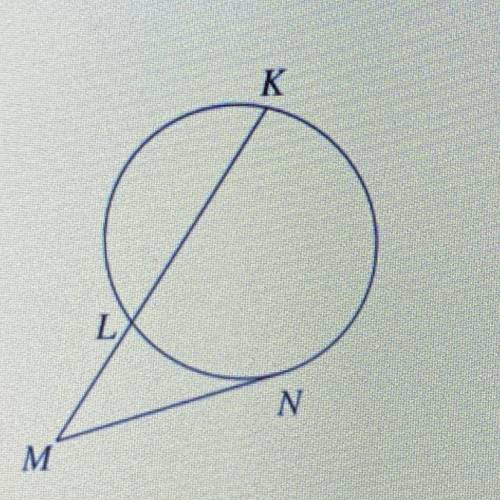 In the circle above, LM = 2 and KL = 6.

What is the measure of MN?
A) 16
B) 10
C) 4
D) 8