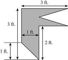 An engineer is designing a machine that has a flat part as shown in the diagram below.

What is th