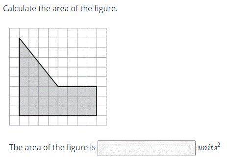 Calculate the area of the figure.
HELP