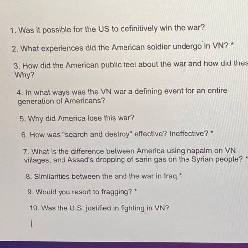 ￼Vietnam War questions