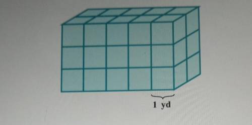 The solid below is made from 1 yard cubes. Find its surface area. PLS HELP I WILL MARK BRAINLIEST I