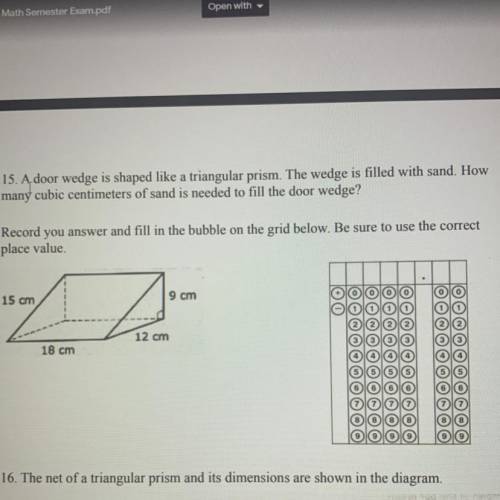 Help with number 15!!