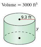 Find the missing dimension of the cylinder. Round your answer to the nearest hundredth.