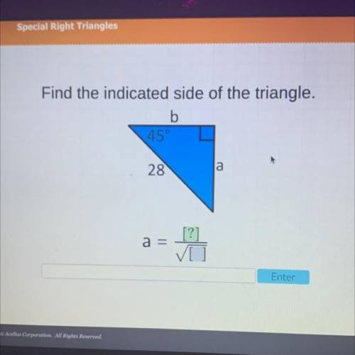 !! find the indicated side of the triangle PLZ HELP