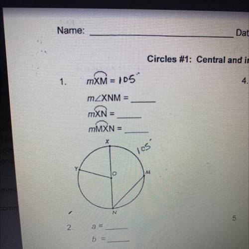 WILL MARK BRAINLIEST!!!
Solve for the listed Angles of the circle. Question in the picture
