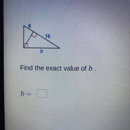 Find the exact value of b.
