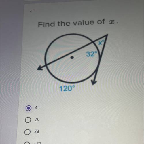 Find the value of X Please help
