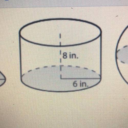Find the amount of clay for the cylinder. Use 3.14 for pi Round your answer to the nearest tenth. L