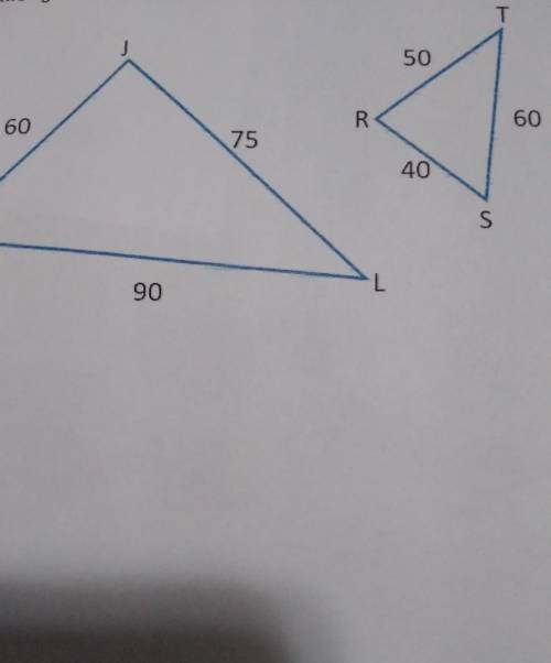 The two figures are similar. Write the similarity statement. Justify your answer,​