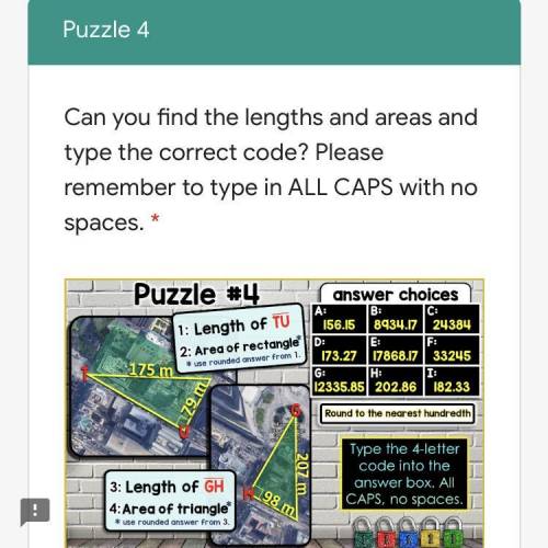 Pythagorean Theorem Digital Escape Puzzle 4,I really Need Help!!!