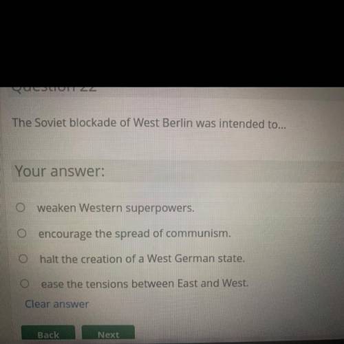The Soviet blockade of West Berlin