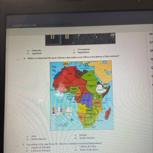 Which continent has the most influence and control over Africa in the history of the continent￼