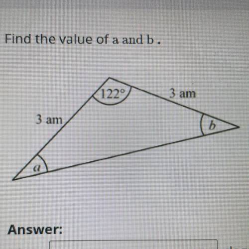Find the value of a and b